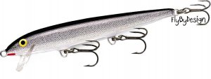 Rapala Silver Minnow F11-S Original Floating 4-3/8" and 3/16 oz  wt. Balsa Lure