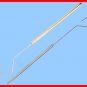Dr Slick Premium Satin Stainless Steel or Gold, Brass 5" Fly Tying Dubbing Hooks