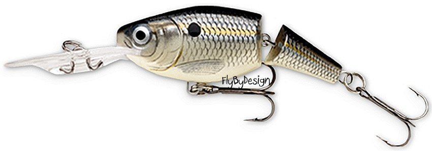 Rapala Jointed (JSR05 SSD) Suspending Rattlin' Silver Shad Rap Fishing Lure