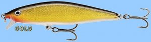 Rapala GOLD Flat Rap (FLR06 G) 2-1/2" NEW Balsa Fishing Lure