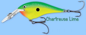 Rapala Chartreuse Lime DT Thug (DTTSS CTL) Fishing Lure w/ VMC SureSet Hooks