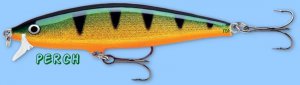 Rapala PERCH Flat Rap (FLR06 P) NEW 2-1/2" Balsa Fishing Lure