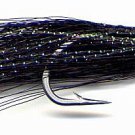 Clouser Black Minnow Six Fly Fishing Flies in Hook Size 2/0