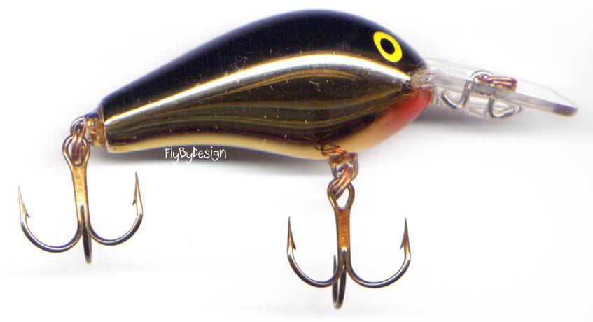 Rare Rapala GOLD Rattlin' Fat Rap (RFR05-G) Fishing Lure with PAPERS