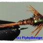 Pheasant Tail FlashBack Nymph - Twelve Fly Fishing Flies in Your Choice of Size