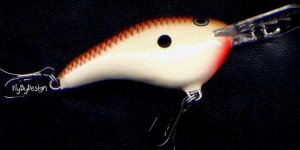Rapala 2-3/4" Rattling Balsa Brown Bone Fishing Lure Dives to 14 Feet