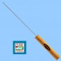 Berkley Buoyant Stainless Steel Worm Threader with Durable Wood Handle