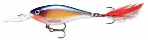 Rapala X-RAP Purple Gold (XRS08 PG) Suspending Rattling Shad Slashbait Lure