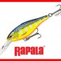 Rapala 3-1/2" Hot Steel (SR09) Balsa "Deep Runner" Shad Rap Fishing Lure