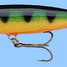 Rapala (MR11 P) "Deep Runner" Perch Minnow Rap Balsa Fishing Lure