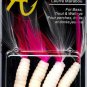 Apex Pink & White Feather Jigs (4-pak) for Bass, Trout & Walleye