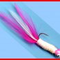 Apex Pink & White Feather Jigs (4-pak) for Bass, Trout & Walleye