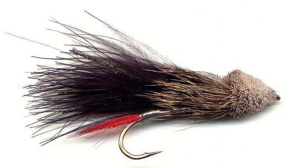 Black Marabou Muddler Fly Fishing Flies - Twelve Flies in Size of Your Choice