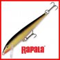 Rapala Gold (F11 G) Original Floating 4-3/8" Balsa NEW Fishing Lure