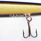 Vintage Rapala Gold (F11 G) Original Floating 4-3/8" Balsa Lure Made in Ireland