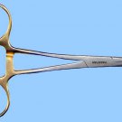 Loon High Quality Stainless Steel 5-1/2" Gold/Steel Colored Forceps with Needle