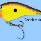 Rapala Chartreuse Brown DT Thug (DTTSS CTB) Fishing Lure w/ VMC SureSet Hooks