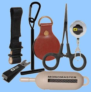Loon Deluxe Tool Kit Nippers, Zinger, Forceps, Line Cleaner, Tippet Holder,etc