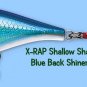 Rapala X-RAP Blue Back Shiner (XRSHSS06 BBS) Shallow Shad Lure w/ SureSet Hook