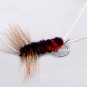 Bitch Creek Red & Black Nymphs - Twelve Hook Size 6 Fly Fishing Flies