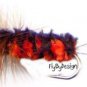 Bitch Creek Red & Black Nymphs - Twelve Hook Size 6 Fly Fishing Flies
