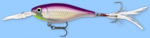 Rapala X-RAP Shad Purple Albino (XRSSS08 PA) NEW Fishing Lure with SureSet Hook