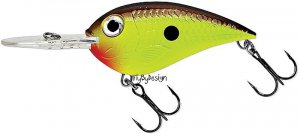 Rapala Hot Mustard (CRR14 HM) Crankin' Rap Loud Rattle Floating Fishing Lure