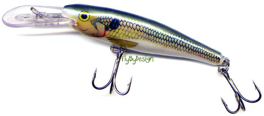 Rapala Balsa Shad Minnow Rap - Deep Running Lure (MR09SD)