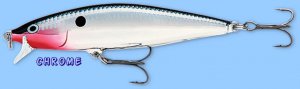 Rapala Chrome Flat Rap (FLR08 CH) 3-1/8" NEW Balsa Fishing Lure