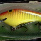 Vintage POE'S SUPER CEDAR Yellow/Red Crawdad Lure 835