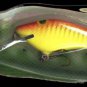 Vintage POE'S SUPER CEDAR Yellow/Red Crawdad Lure 835
