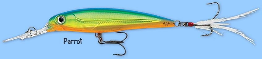 Rapala X-RAP Deep Diving Parrot (XRDSS08 PRT) NEW Fishing Lure with SureSet Hook