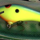 Vintage POE'S SUPER CEDAR Chartreuse Blue Shad Lure 848