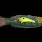 Vintage POE'S SUPER CEDAR Chartreuse Blue Shad Lure 848