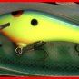 Vintage POE'S SUPER CEDAR Chartreuse Blue Shad Lure 848