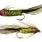 Olive Matuka Fly Fishing Flies - Twelve Flies in Hook Size of Your Choice