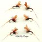 Brown Klinkhamer Fly Fishing Flies -Twelve NEW Premium Flies Choice of Hook Size