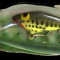 Vintage POE'S SUPER CEDAR Chartreuse Baby Bass 834 Lure