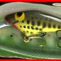 Vintage POE'S SUPER CEDAR Chartreuse Baby Bass 834 Lure