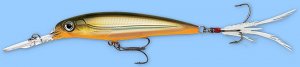 Rapala X-RAP Deep Diving Tenn Olive Shad Lure (XRDSS10 TOSD) with SureSet Hook