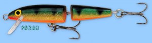 NEW Rapala PERCH (J07 P) 2-3/4" Jointed Floating Broken-Back Fishing Lure