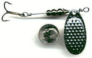 Super Bow Trout Spinner Fishing Lure Made with 1/5 oz Real Silver