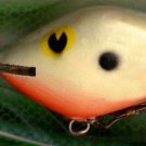 Vintage POE'S SUPER CEDAR Bone with Hot Belly #344 Lure