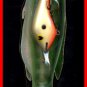 Vintage POE'S SUPER CEDAR Bone with Hot Belly #344 Lure