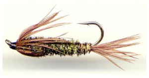 Halfback Nymph - Twelve Fly Fishing Flies - Choice of Hook Size