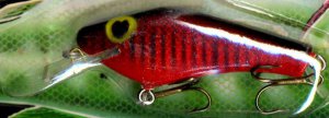 Vintage (1987) POE'S SUPER CEDAR Red/Black Crawdad #831