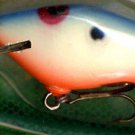 Vintage (1987) POE'S SUPER CEDAR White/Blue/Hot Lure