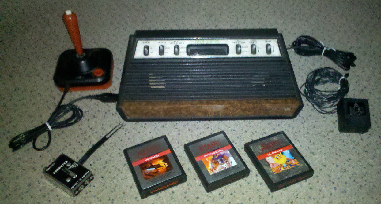 Atari 2600/Sears Video Arcade System Plus Three Carts!!!