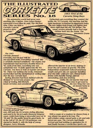 1963 Corvette Sting Ray Illustrated Series No. 18