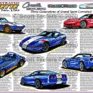 1963 - 1996 - 2010 Grand Sport Corvettes Illustrated Series No. 150